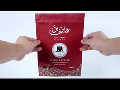 OEM ODM Zipper Kaffeebeutel Ziplock Selbstständige Kaffeebeutel Für Kaffee-Tee