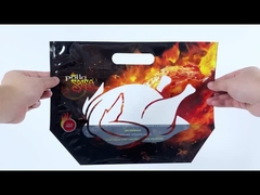 Individuell bedruckte, mikrowellengeeignete Verpackungstüte für Brathähnchen aus Kunststoff mit Reißverschluss