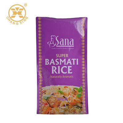 Eight Side Seal Printed Portable Ziplockk  5 Kg Rice Bag Transparent