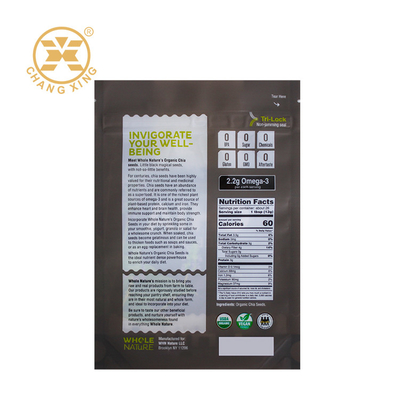 Custom Logo Moisture Proof Candy Roll Film Food Packaging Bag Candy Packing Bag With Ziplock