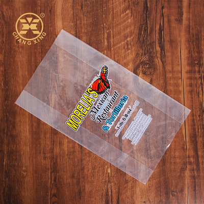 Customised Opp Clear Biodegradable Packaging Bag Plastic Bread Bag For Sandwich Mexican Twister