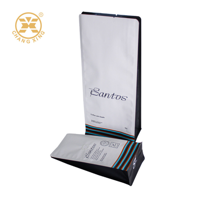 200g 250g 500g 1000g 1kg Flat Bottom Coffee Pouch Stand Up Coffee Bags Custom Moisture Proof Zipper Bags