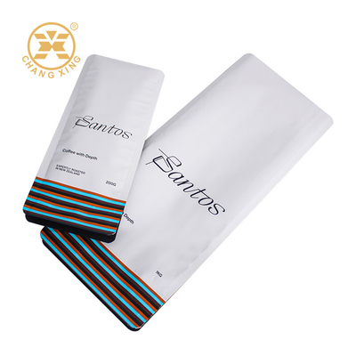200g 250g 500g 1000g 1kg Flat Bottom Coffee Pouch Stand Up Coffee Bags Custom Moisture Proof Zipper Bags