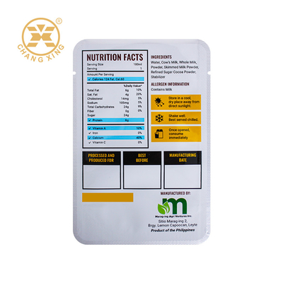 Custom Printing High Temperature Retort Pouch Food Packaging Retort Microwaveable Pouch For Sauces Milk Drink