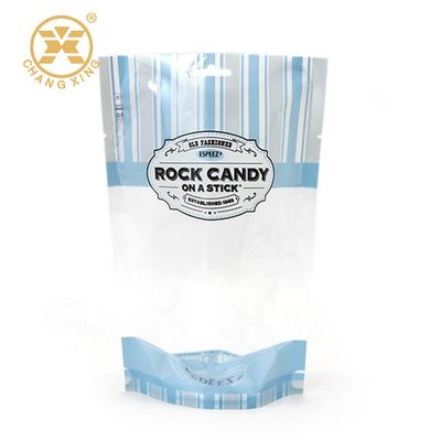 Factory Price Flexible Full Color Printed Zipper Lock Candy Packaging Bags Self Stand up Plastic Snack Jelly Bean Bags