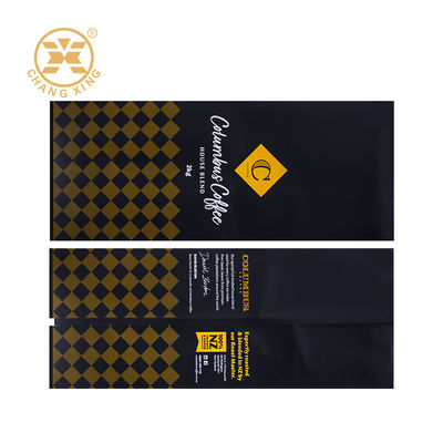 Custom Printed Matt Aluminum Foil Side Gusset Coffee Beans Packaging Bags Stand Up Coffee Bags Custom Moisture Proof Zipper Bags