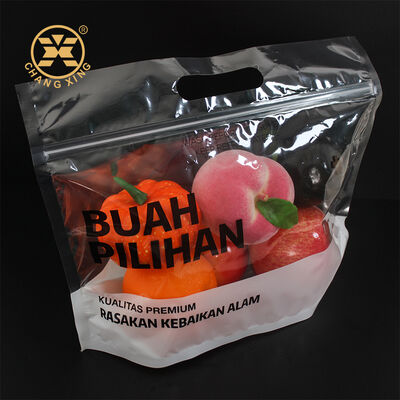 OEM Clear Plastic Freezer Bags for Fresh Vegetable and Fruit Packing / Frozen Food Plastic Packaging Bag With Slider Zipper