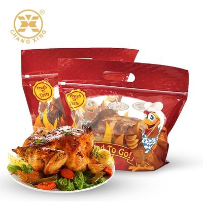 BPA Free Laminated Roast Chicken Packaging LDPE Heat Seal Plastic Bags
