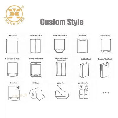 CPP PET Eco Friendly Stand Up Pouches Plastic Bags For Packaging Vegetables With Holes