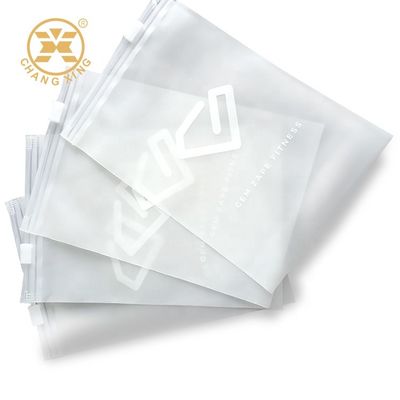 Resealable Garment Packaging Bag Frosted Zipper Bags For Clothes