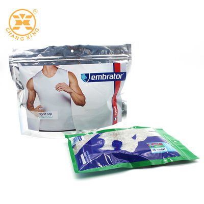 BOPP Resealable Cloth Packaging Bags With Logo  Garment Plastic stand up pouch