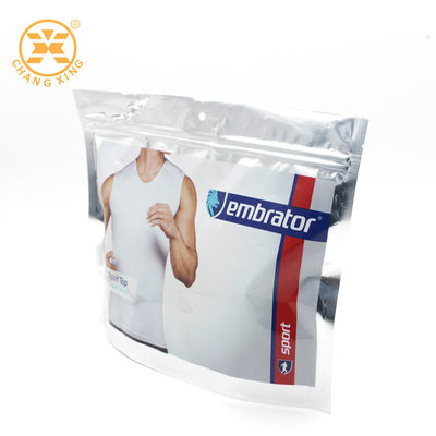 BOPP Resealable Cloth Packaging Bags With Logo  Garment Plastic stand up pouch
