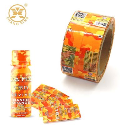 Customized Juice Drink Printing PET PVC Packaging Heat Shrink Sleeve Wrap Sealing Printable Film Glass Bottle Rolls Shrink Label