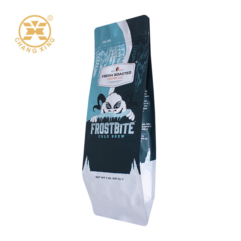 Custom Printed Coffee Packaging Bags Plastic Coffee Pouch Moisture Proof Coffee Bean Zipper Bags