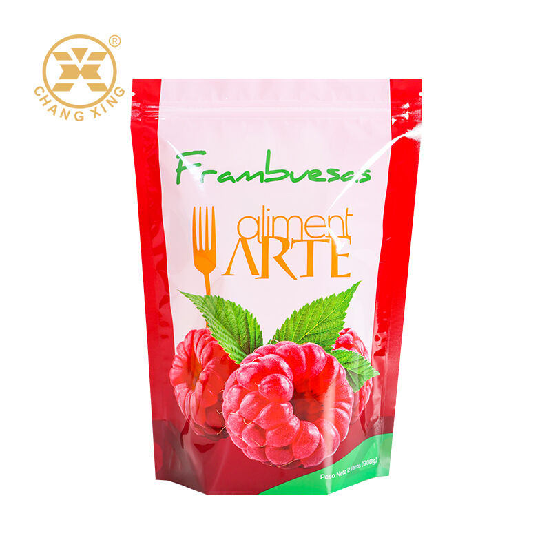 Custom Printed Food Grade Jam Packaging Bag Zipper Food Packaging Bag Stand Up Bag