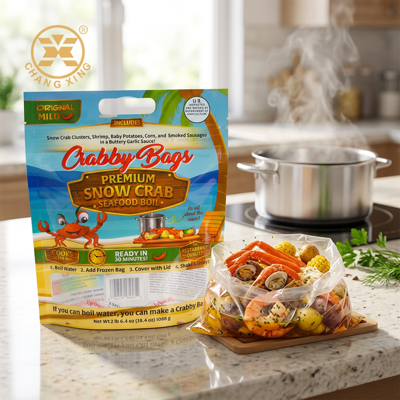 Custom Food Grade Microwavable Rice Mylar Stand up Pouch Aluminium Foil Tear Notch Doypack Retort Bag