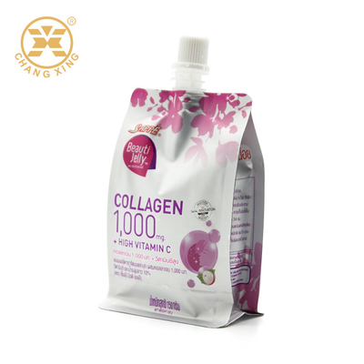 Flüssigkeit LDPE-Getränke-Jolly Sachet Packagings 1000mg mit zentraler Tülle