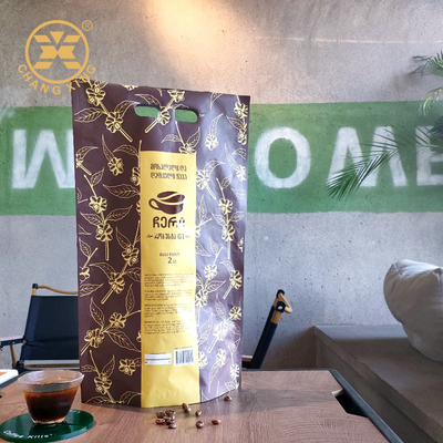 beendete beschichtender UVlech 500g Stand herauf Kaffeebeutel mit Ventil-Reißverschluss