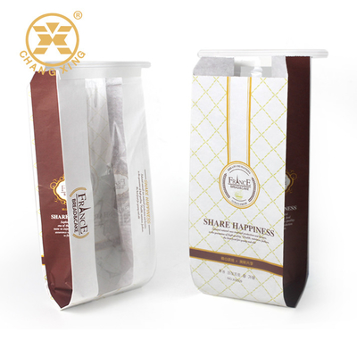 Soem, das Logo Resealable Paper Bags With-Fenster druckt