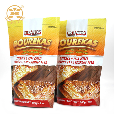 Bedruckte Crunch-Snack-Verpackungsbeutel-Tasche mit benutzerdefinierten Lebensmittelverpackungsbeuteln mit Reißverschluss