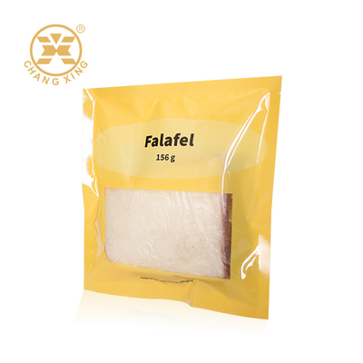 Nahrungsmittelqualitäts-Bäckerei-Kuchen Falafel-Brot-flexibler Beutel, der mit klarem Fenster verpackt