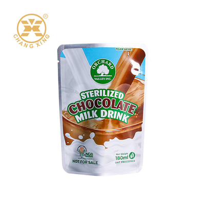 OEM ODM Kunststoff Aluminiumfolie Stand Up Bekleidung Verpackungstüte Versiegelte Verpackungstüte für Milch