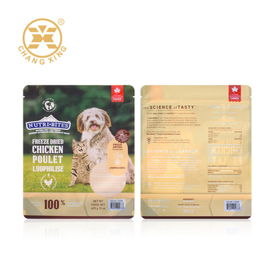 Aluminiumfolie-wiederversiegelbare untere Schoßhund-Verpacken- der Lebensmitteltasche mit Reißverschluss 1kg 2kg 5kg 15kg