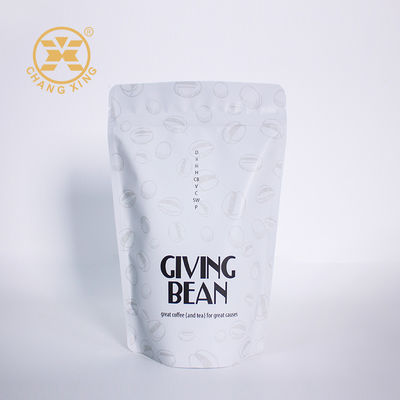 Gravüre, die den stehenden Reißverschluss-Beutel-Kaffee verpackt mit Aluminiumfolie druckt