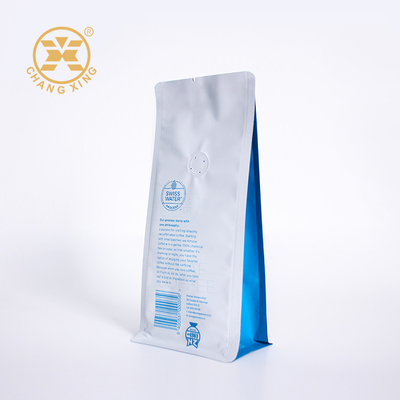 250g 500g 1kg Flachboden Kaffeebeutel Kaffeebohnenverpackungstüten mit Reißverschluss