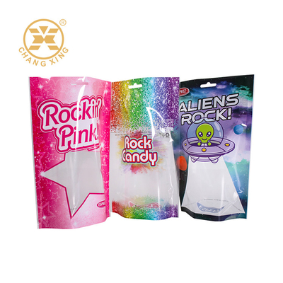 180 Mikronen Snack Verpackungstüten Custom Plastik Stand-up Tasche für Fudge Candy Nut