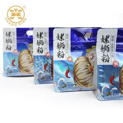 Custom Printed PET/AL/PE Noodles Roll Film Lebensmittelverpackungstüte Noodles Verpackungstüte mit Reißverschluss