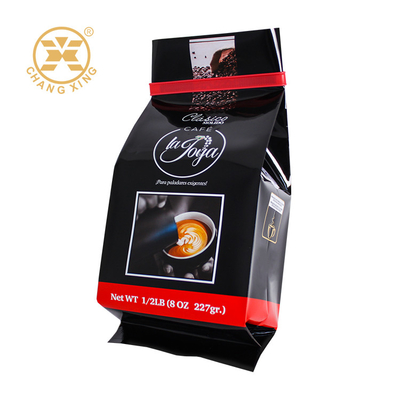 Custom Printed Logo 250g 500g 1000g 1kg BOPP Kaffeebohnen Rollfilm Lebensmittelverpackungstüte Kaffeebohnen Verpackungstüte