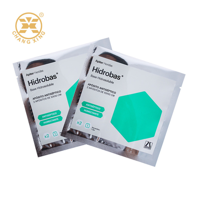 Anpassungsdruck Aluminiumfolie 3 Seiten Siegel Medizinische Verpackung Kosmetik Gesichtsschönheitsmasken Verpackungstüten für chemische Produkte