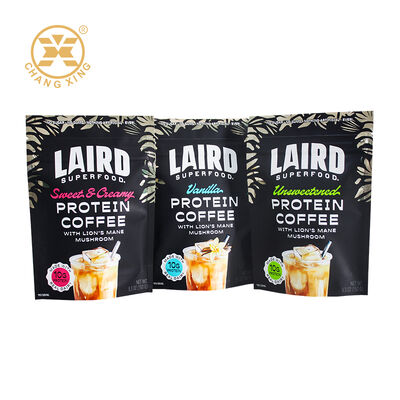 Kaffeebeutel mit Stand-up-Kustomverpackung, feuchtigkeitsdichte Kunststoff-Protein-Pulverbeutel
