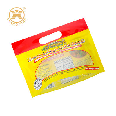 Besonders gedruckte geröstete Hühnertasche Deli Fleisch Feuchtigkeitsdichtes Merkmal Reißverschluss Kunststoffverpackung