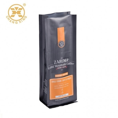 Gravüren-stehen schwarze Matte Coffee Packaging Bags Aluminium-Folie oben Beutel-Drucken