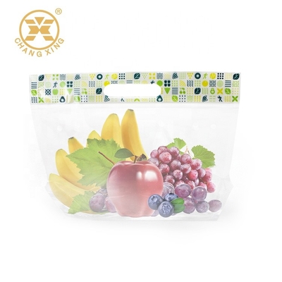 0.5kg trägt Entlüftungs-Stand herauf Reißverschluss-Beutel-klare Plastiktaschen für das Verpacken mit Griff-Reißverschluss Früchte