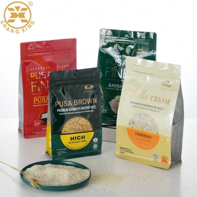 Heißsiegel-Nahrungsmittelreis-Verpackenbeutel 500g 1KG 2KG mit Griff