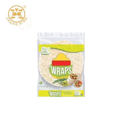 Tortillas VMPET wickelt die aufbereitete Bäckerei ein, die Druck-Verpackentasche des Sandwich-500g verpackt