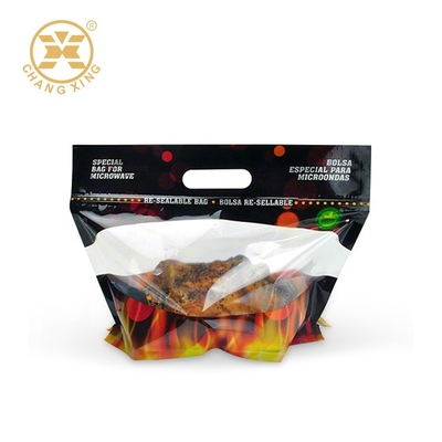 Reißverschluss-Microwavable Brathähnchen, das oben wiederversiegelbare Stand-Beutel VMPET verpackt