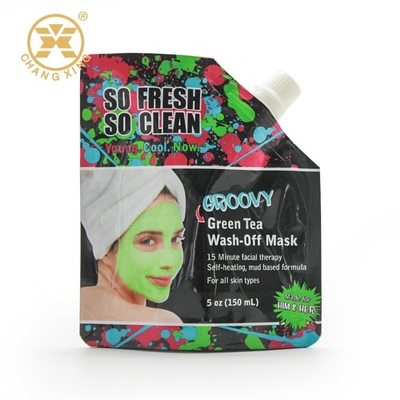 Masken-stehen kosmetische Verpackentaschen-metallische 150ml Skincare lamelliert herauf Sperren-Beutel