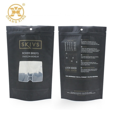 60 BRC-Zipverschluss-Plastikbeutel-der wiederverwendbaren Unterwäsche-Speicher-Mikrometer Taschen-Matte Black