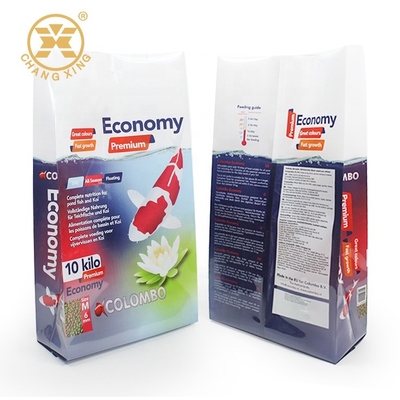 Aquarien fischen 20 Pfund-Nahrung- für Haustiereverpackentasche Koi Food Side Gusset Plastic